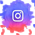 icono de instagram en